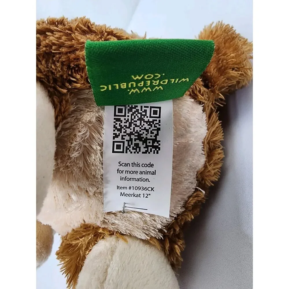 Wild Republic Meerkat Plush 12” Realistic Stuffed Animal Soft Toy Prairie Dog